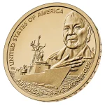 1 USA dollar 2025 Arkansas – USA mereväe fregatt