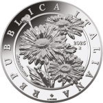 Silver coin 0.25 euro Italy 2025 - Flora and Fauna