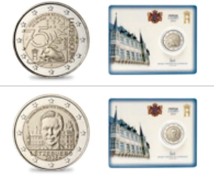 Set di 4 biglietti da 2 euro Lussemburgo 2025 - immagine 3