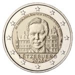 Роллы 2 евро Люксембург 2025 - 75-я годовщина декларации Шумана + 25-я годовщина вступления на престол великого герцога Хенри — изображение 3