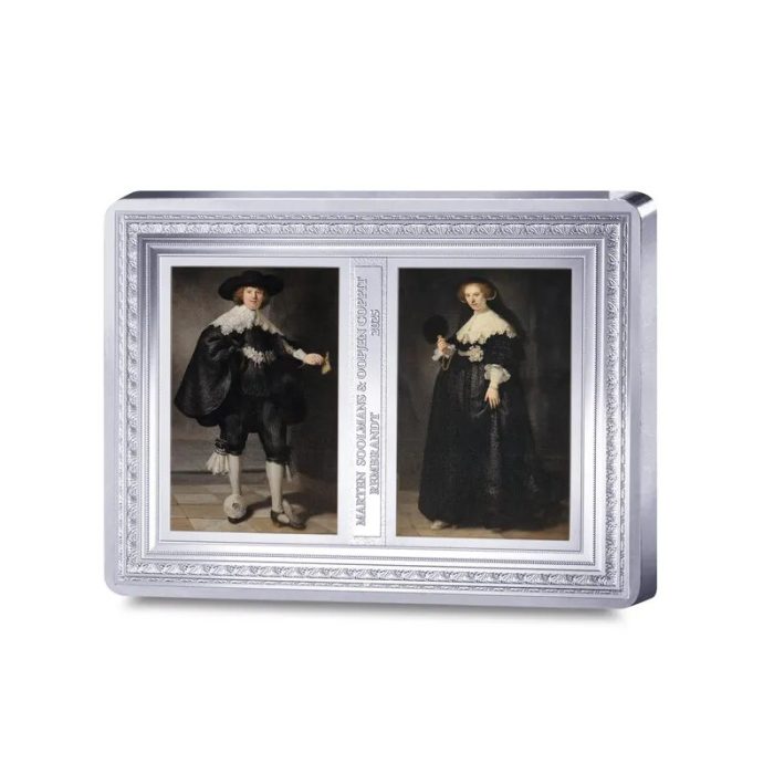 ESCLUSIVA moneta d'argento da 0,5 kg €250 Francia 2025 - Rembrandt - immagine 1