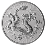 Серебряная монета 10 юаней Китай 2025 – Китайский Дракон