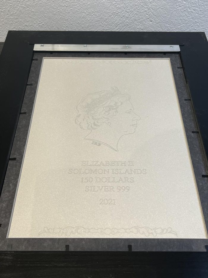 EXCLUSIVA Moneda de plata de 1,5 kg 150 $ Islas Salomón 2021 - Dante Alighieri - Imagen 4