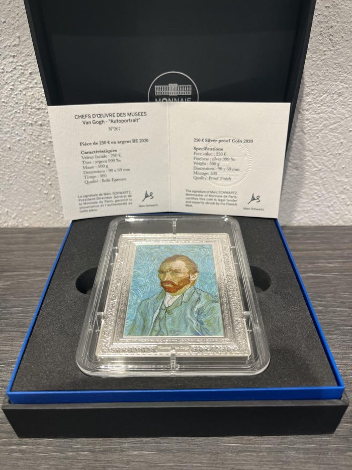 ESCLUSIVA 0.5 kg Moneta d'argento da €250 Francia 2020 - Capolavori del Museo: Vincent van Gogh - immagine 4