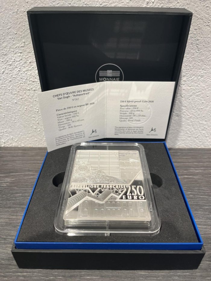 ESCLUSIVA 0.5 kg Moneta d'argento da €250 Francia 2020 - Capolavori del Museo: Vincent van Gogh - immagine 5