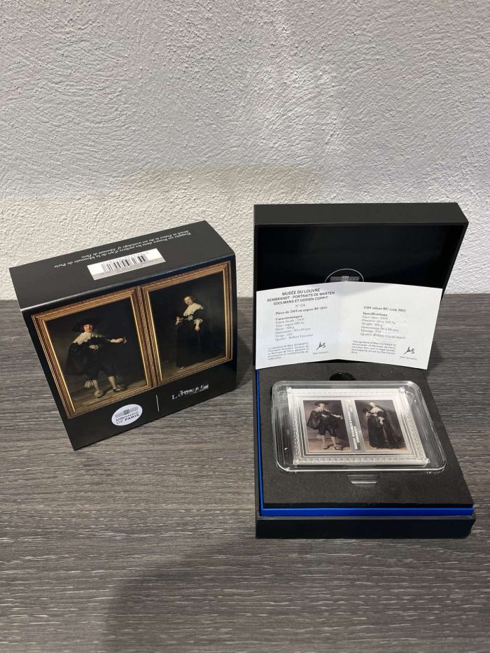 ESCLUSIVA moneta d'argento da 0,5 kg €250 Francia 2025 - Rembrandt - immagine 3