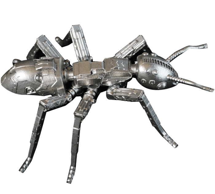 Hõbemünt 3D 500 franki Kamerun 2025 - Mehaaniline sipelgas - Image 3