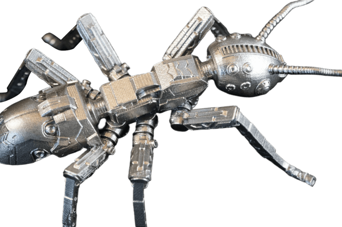 Hõbemünt 3D 500 franki Kamerun 2025 - Mehaaniline sipelgas - Image 4