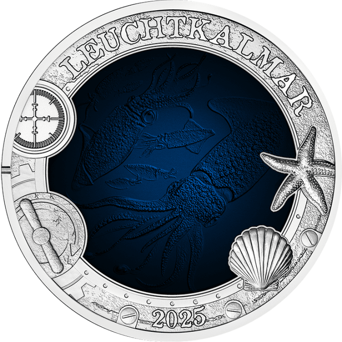 Värikolikko 3 Euro Itävalta 2025 - Tulikärpänen-kalmari - Image 2