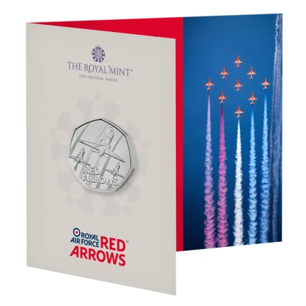 50 пенсов Великобритания 2025 – Red Arrows