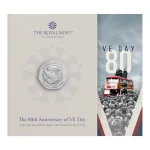 50p UK 2025 - The 80th Anniversary of VE Day