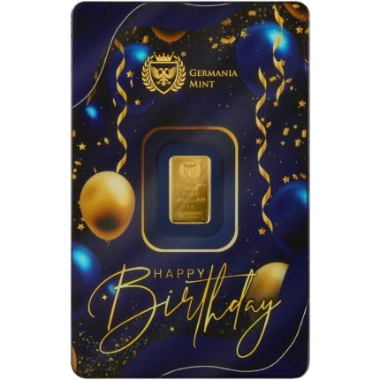 1 gram gold bar - Happy Birthday