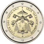 2 евро Ватикан 2013 – Свободный престол UNC без карточки