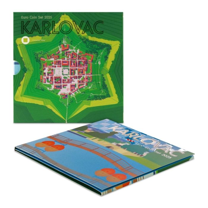 Conjunto bancario de monedas de euro 2025 Croacia BU - Imagen 3