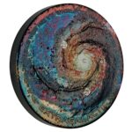 Colored silver coin with diamonds 25 AUD Australia 2025 - Extragalactic 5 oz