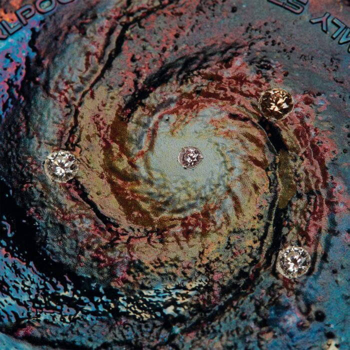 Moneda de plata coloreada con diamante 25 AUD Australia 2025 - Extragaláctica 5 oz - Imagen 3