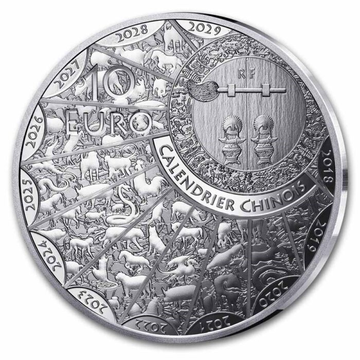 2026-Francia-Plata-10-Años-del-Caballo-Prueba-Lunar_316126_OBV Moneda de Plata 10€ Francia 2026 – Año del Caballo - Imagen 2
