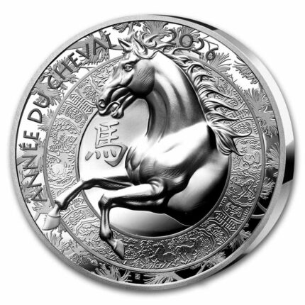 Silver Coin €20 France 2026 – Year of the Horse (High Relief)