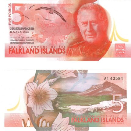 Seteli 5 punnan Falklandinsaaret 2025