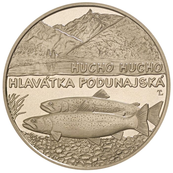 5 euros Eslovaquia 2025 – Salmón del Danubio - Imagen 2