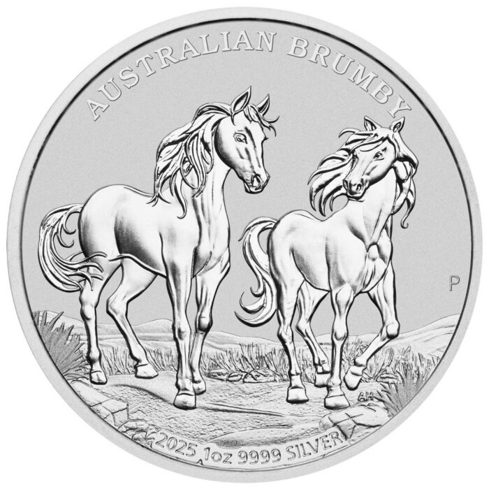 Moneda de plata $1 Australia 2025 – Caballo Brumby - Imagen 2