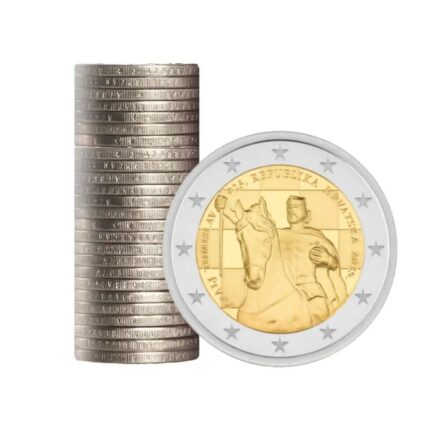 Rollo de 2 euros Croacia 2025 – 1100 aniversario del Reino de Croacia y coronación del rey Tomislav