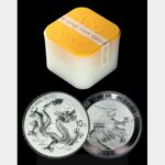 Moneta d'argento da 10 Yuan Cina 2025 – Rotolo di drago cinese