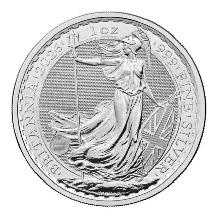 Moneta d'argento da 2 sterline UK 2026 - Britannia