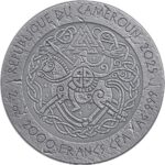 Moneda de plata 2000 francos Camerún 2025 – El camino al Valhalla: Rey Canuto el Grande - Imagen 2