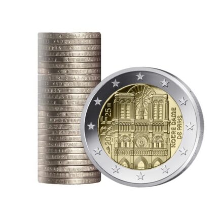 Rull 2 euro Prantsusmaa 2025 – Notre Dame'i katedraal