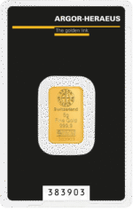 Золотой слиток Швейцария 2025 – 5 g Argor-Heraeus — изображение 2
