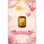 Золотой слиток 1 грамм - Новорожденная-Девочка