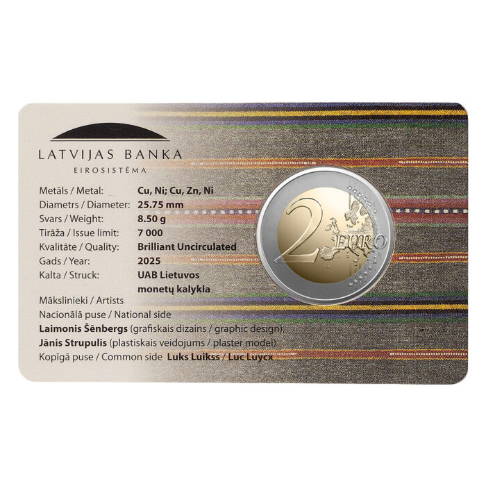 latvia2euro2025selijabu1 2 euro Lettonia 2025 – Regione di Selija BU - immagine 2