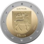 2 eurot Läti 2025 – Selija piirkond BU - Image 3