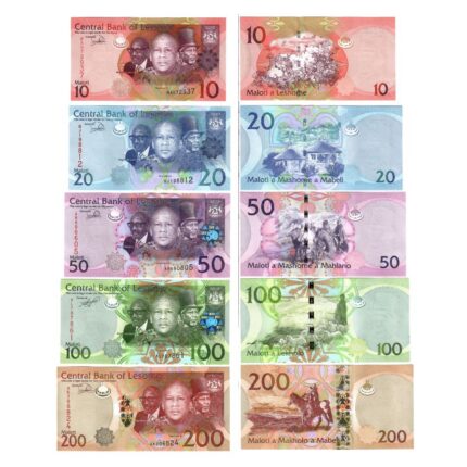 Set of banknotes - Lesotho