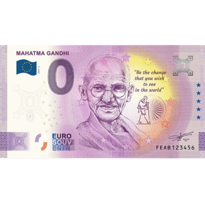 mahatma1 0 euro India 2023 - Mahatma Gandhi - Image 1