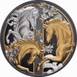 Hõbemünt Niue 2026 - Hobuse aasta 5oz Proof kullatud - Image 2