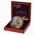 Hõbemünt Niue 2026 - Hobuse aasta 5oz Proof kullatud - Image 4