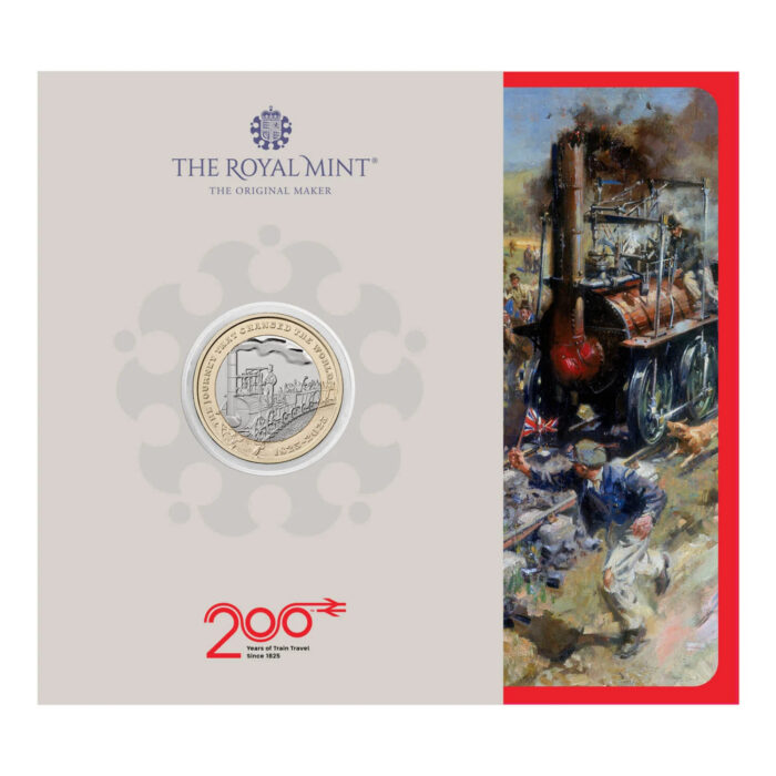 railway-3 Сoin 2 pounds Great Britain 2025 - 200th Anniversary of the Modern Railway - Image 3