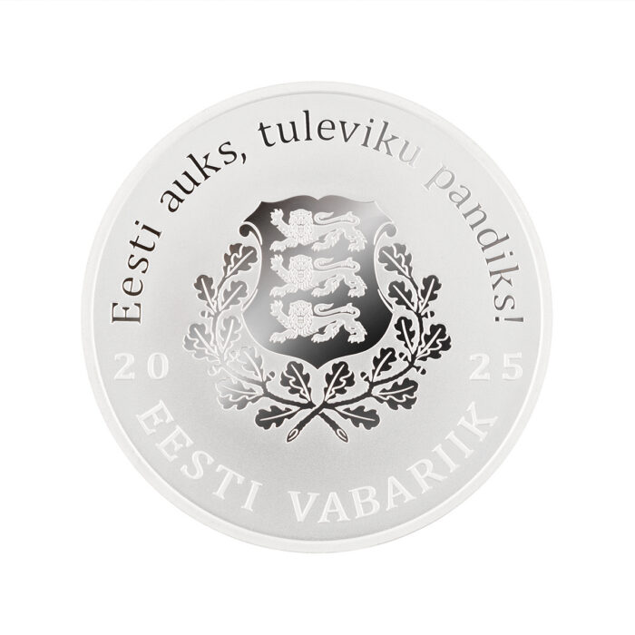soomepoisid_eesti-hõbemünt-2025-rev Moneda de plata de 15 € Estonia 2025 – Niños finlandeses - Imagen 2