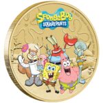 Moneda de color de Tuvalu de 1 dólar de 2025 - Bob Esponja