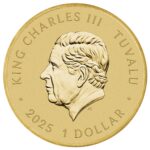 Moneda de color de Tuvalu de 1 dólar de 2025 - Bob Esponja - Imagen 2