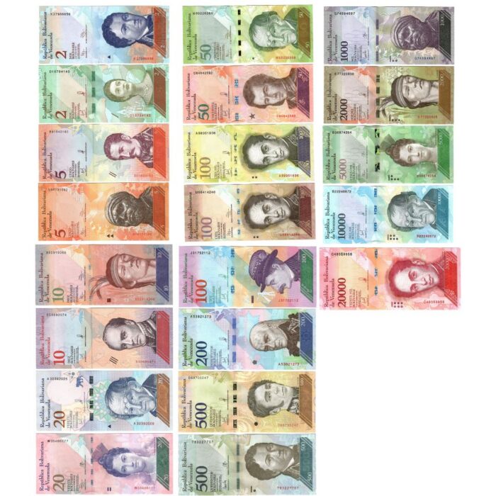 Venezuela 1 Conjunto de billetes de Venezuela - Imagen 1