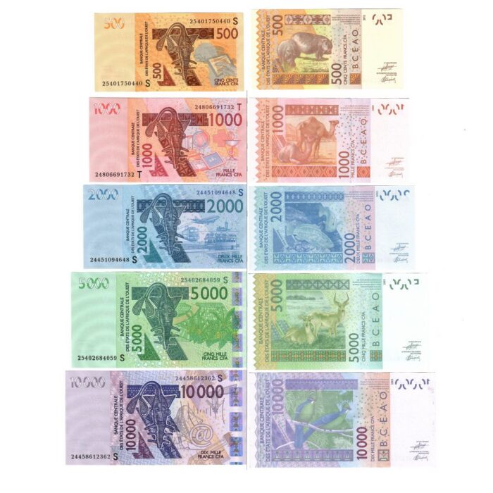 África Occidental Billetes de países de África Occidental - Imagen 1