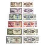 Rahatähtede komplekt - Jugoslaavia