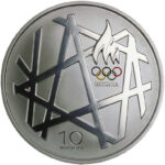 Silver coin 10 kroons Estonia 2008 – Summer Olympics in Beijing