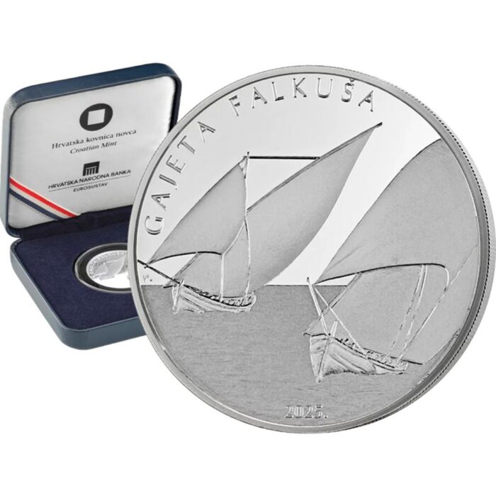 Moneda de plata de 4€ Croacia 2025 – Falkuša - Imagen 1