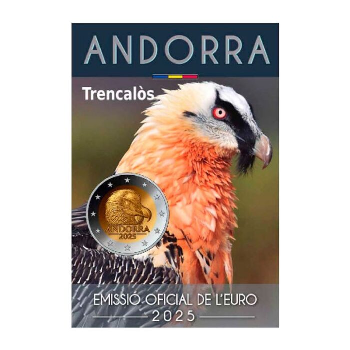andorra-2025-el-quebrantahuesos-moneda-de-2-euroa 2 euron Andorra 2025 – Hanhikorppikotka - Image 1
