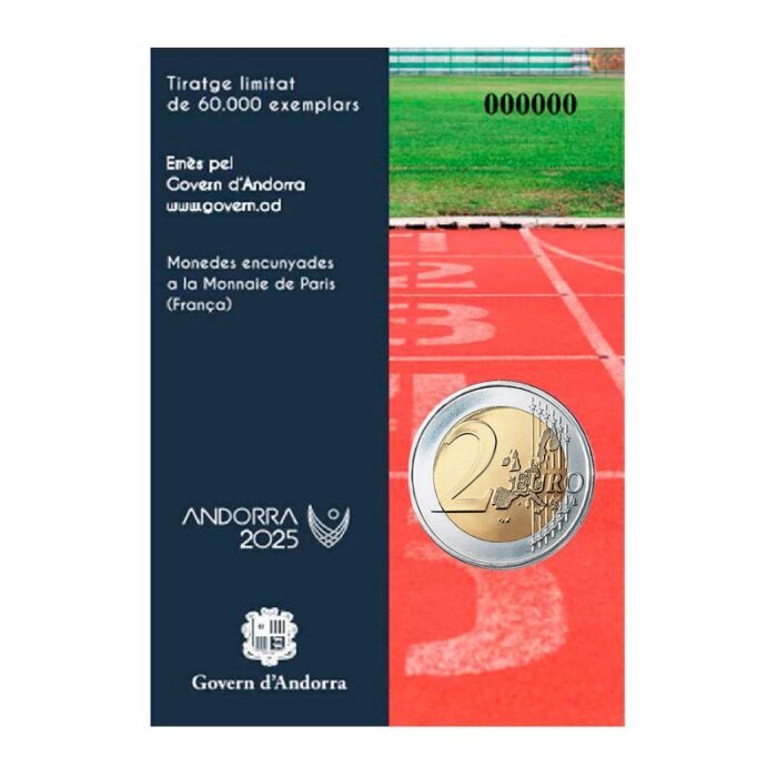 Andorra 2025 de 2 euros - Juegos de los Pequeños Estados de Europa - Imagen 2