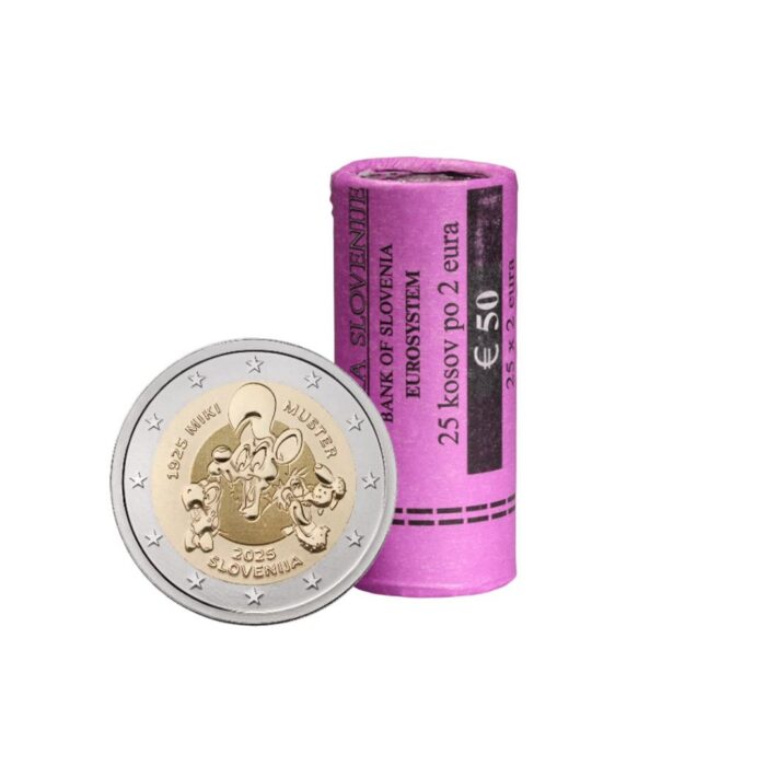 Eslovenia 2025rollmiki Rollo 2 euros Eslovenia 2025 – Miki Muster - Imagen 1